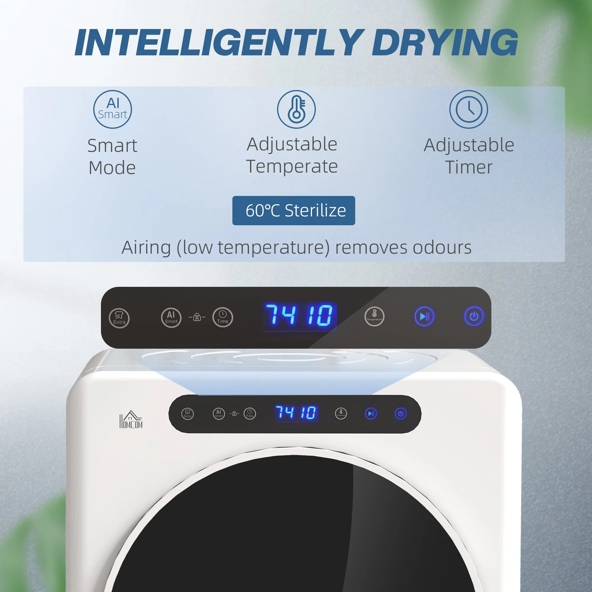 4kg Compact 40-60℃  Tumble Dryer - White