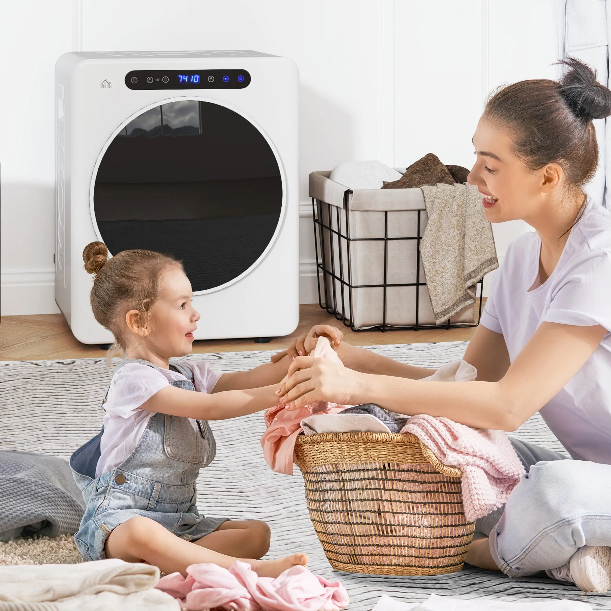 4kg Compact 40-60℃  Tumble Dryer - White