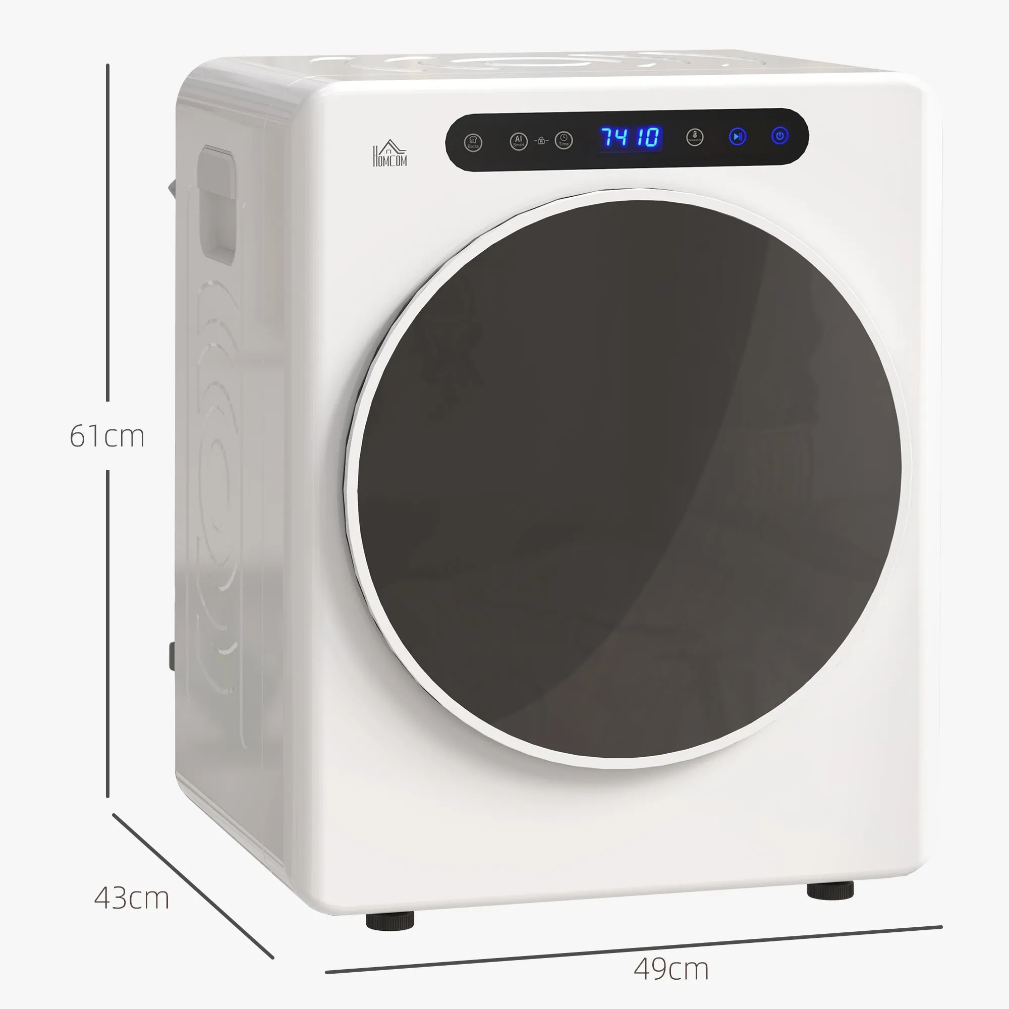 4kg Compact 40-60℃  Tumble Dryer - White
