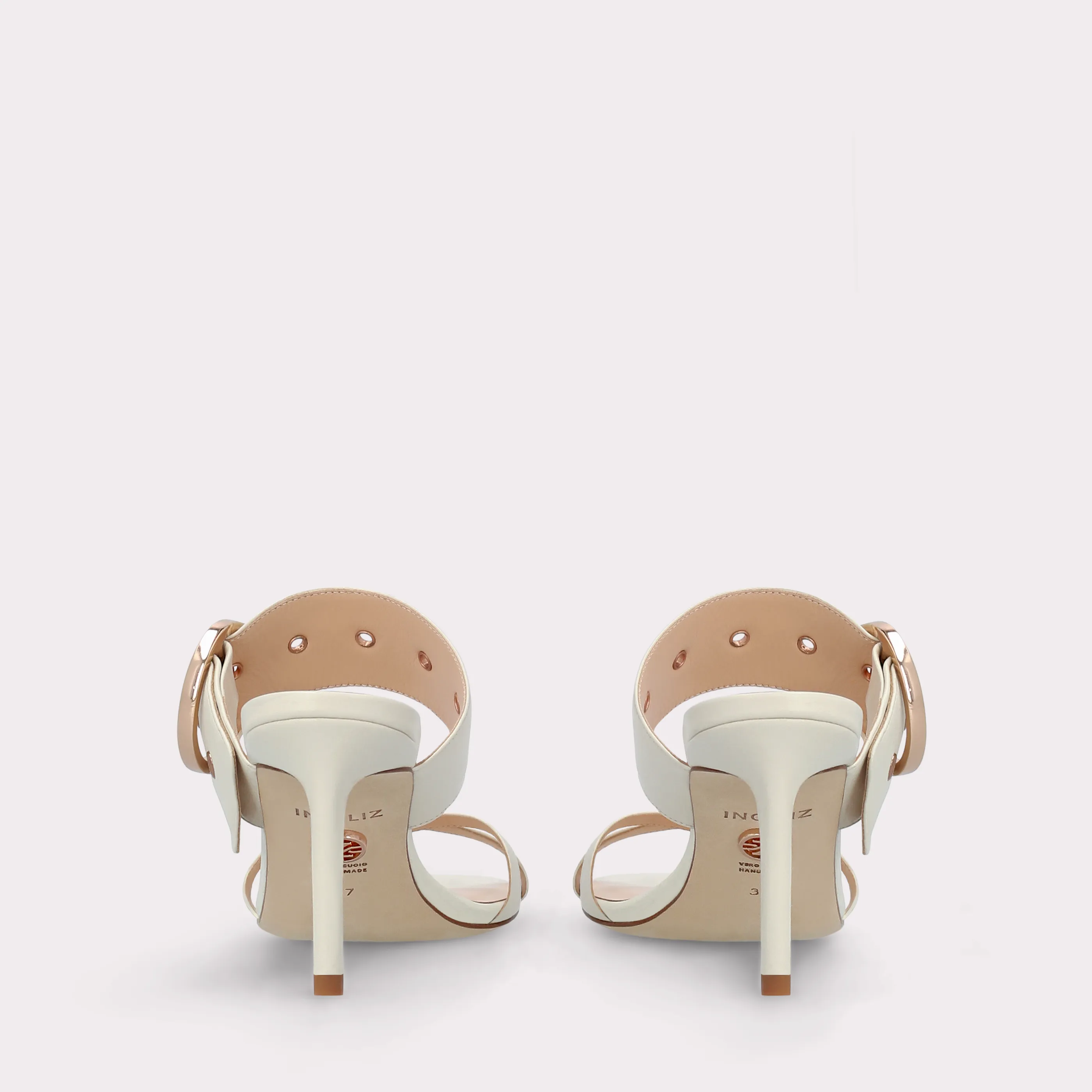ARIANA BEIGE LEATHER MULES