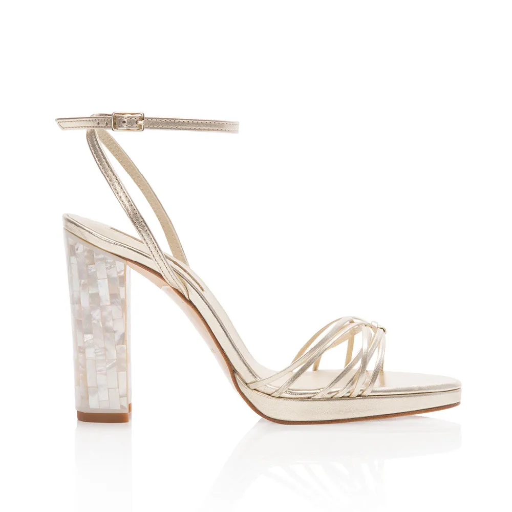 Bianca Strappy Gold Sandal