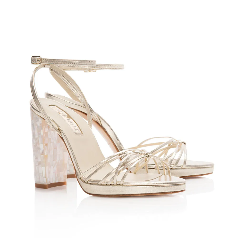Bianca Strappy Gold Sandal