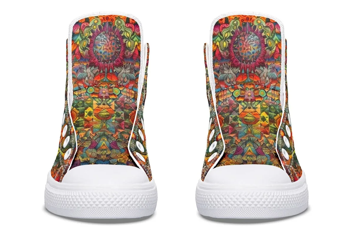 Blotter Patch Art High Top Shoes
