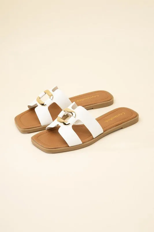 Brittany Feng Buckle Slides