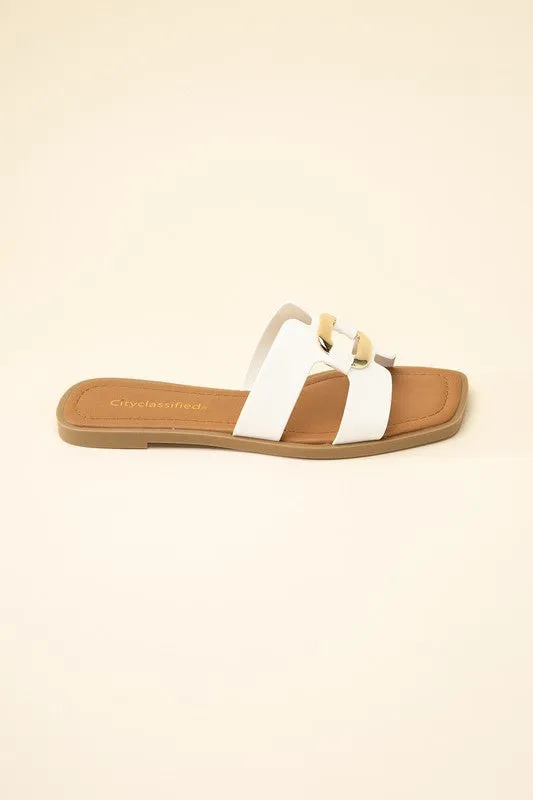 Brittany Feng Buckle Slides