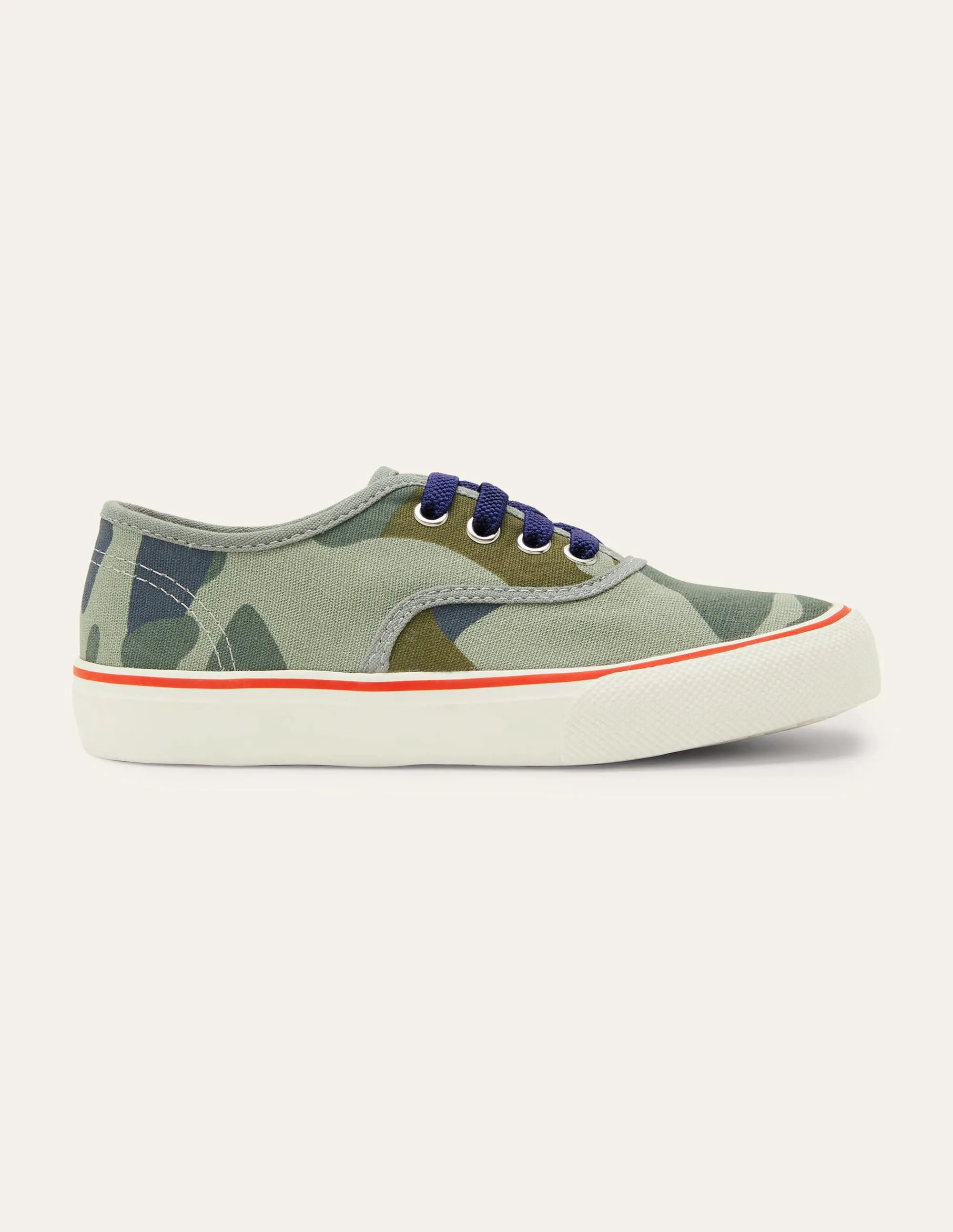 Canvas Low Tops-Green Camo