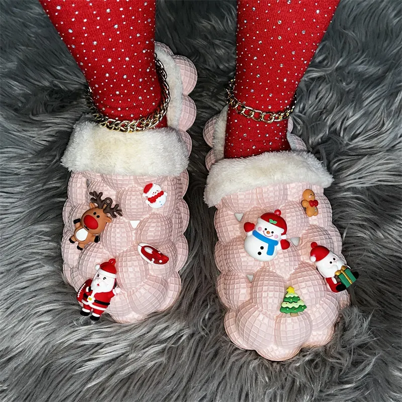 Casual Living Patchwork Round Keep Warm Out Door Shoes