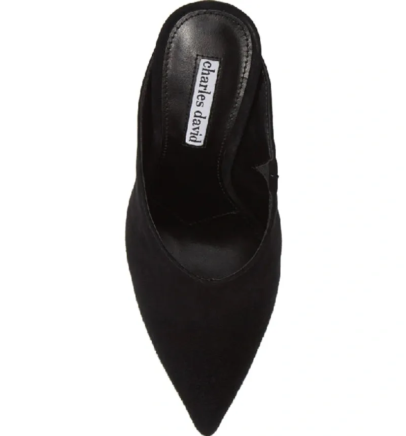 CHARLES DAVID Women's Carlyle Mules  Color Black Size 7.5M