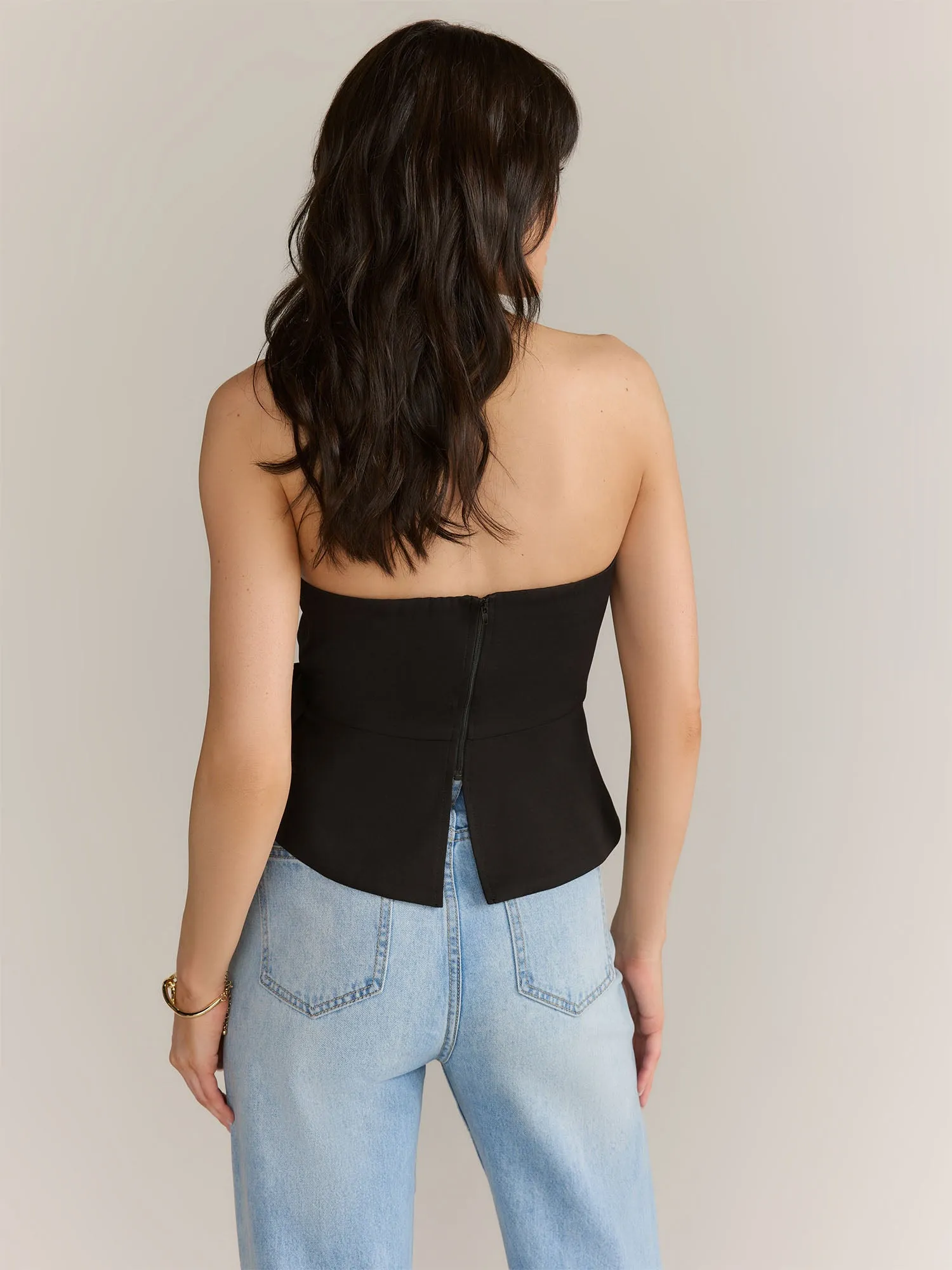 Do   Be Strapless Bow Detail Top - Brands We Love