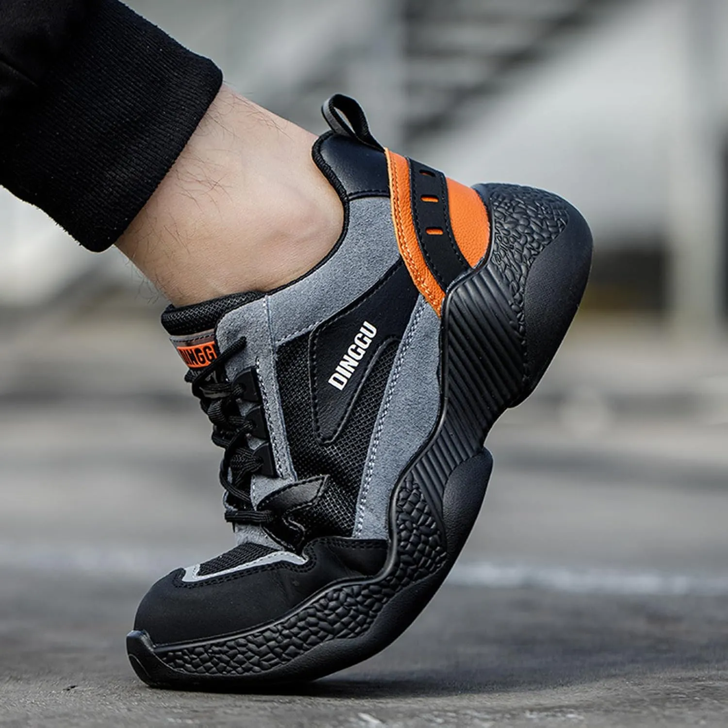 Electrician Insulated Shoes Steel Toe Boots Labor Shoes Work Shoes Safety Shoes Welding Shoes Protect Your Toes Waterproof and Puncture Resistant,A-EU-44