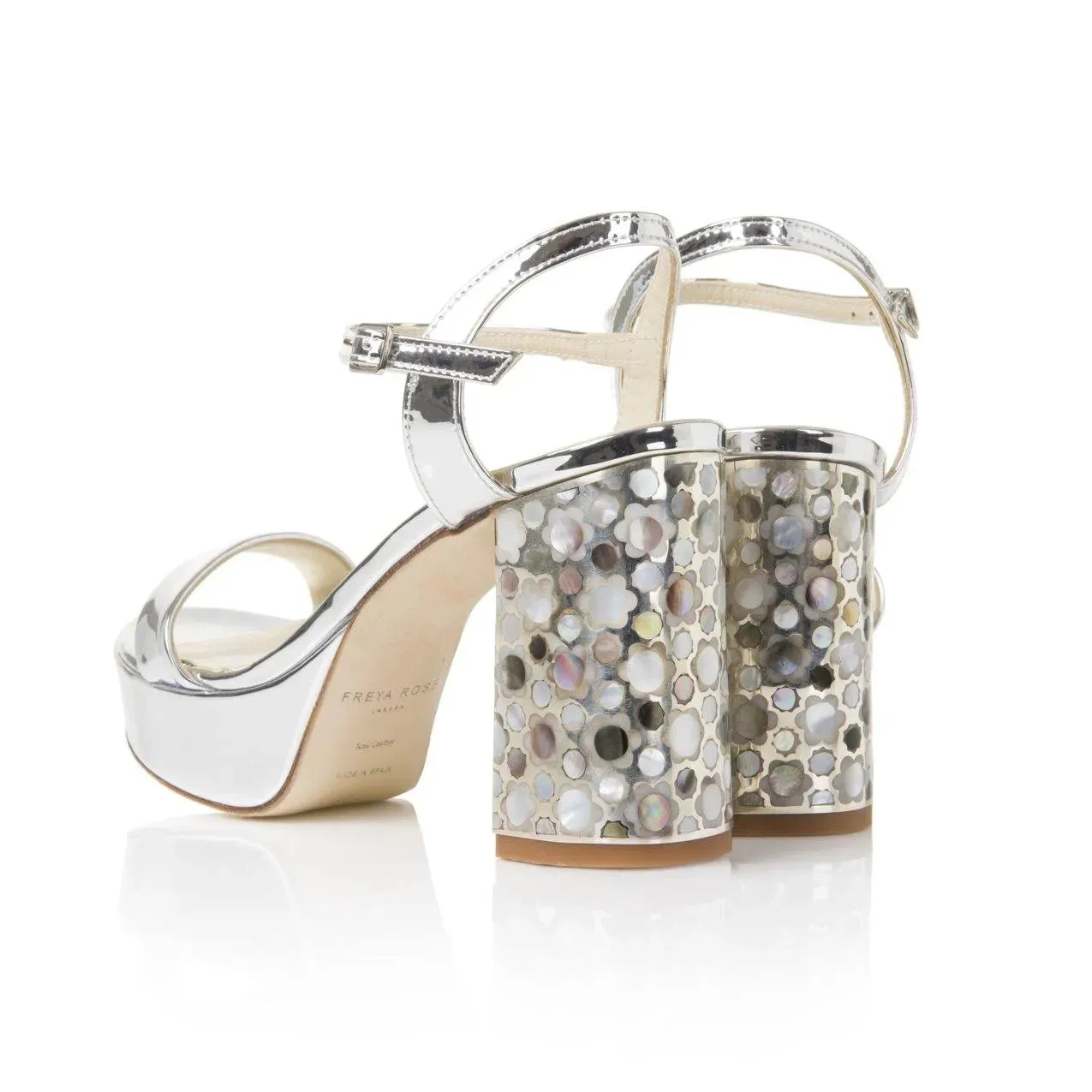 Glory Silver Platform Sandal