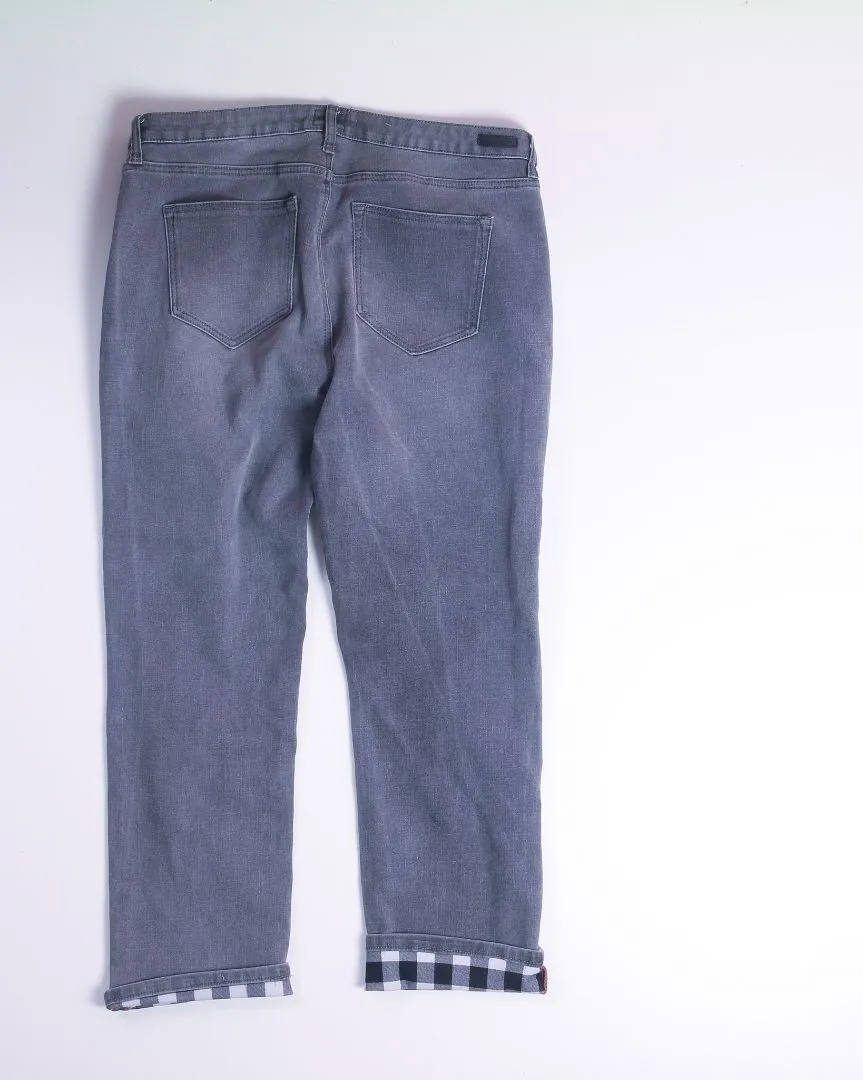 Gray Weatherproof Mom Jeans, 16