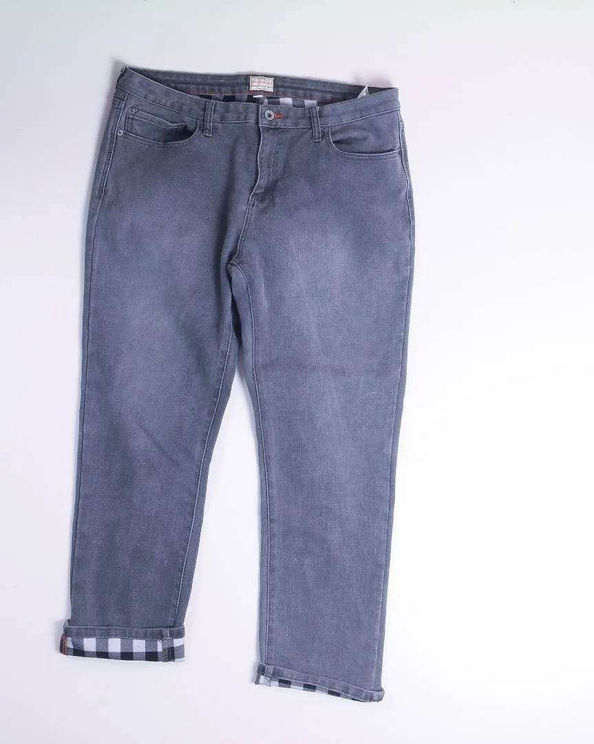 Gray Weatherproof Mom Jeans, 16