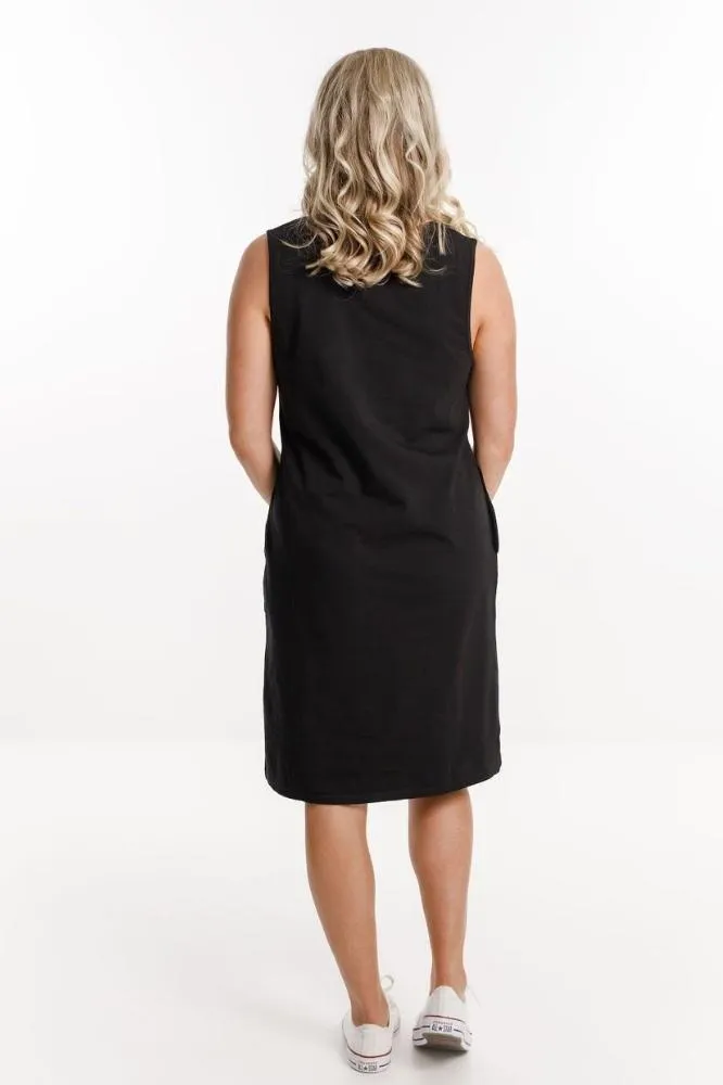 Homelee Taylor Singlet Dress Black