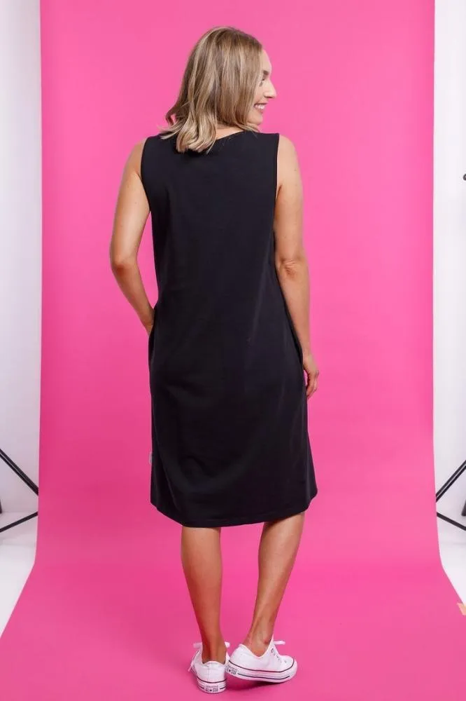 Homelee Taylor Singlet Dress Black