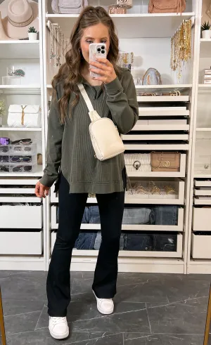 Hottest Trending Ribbed Flare Leggings