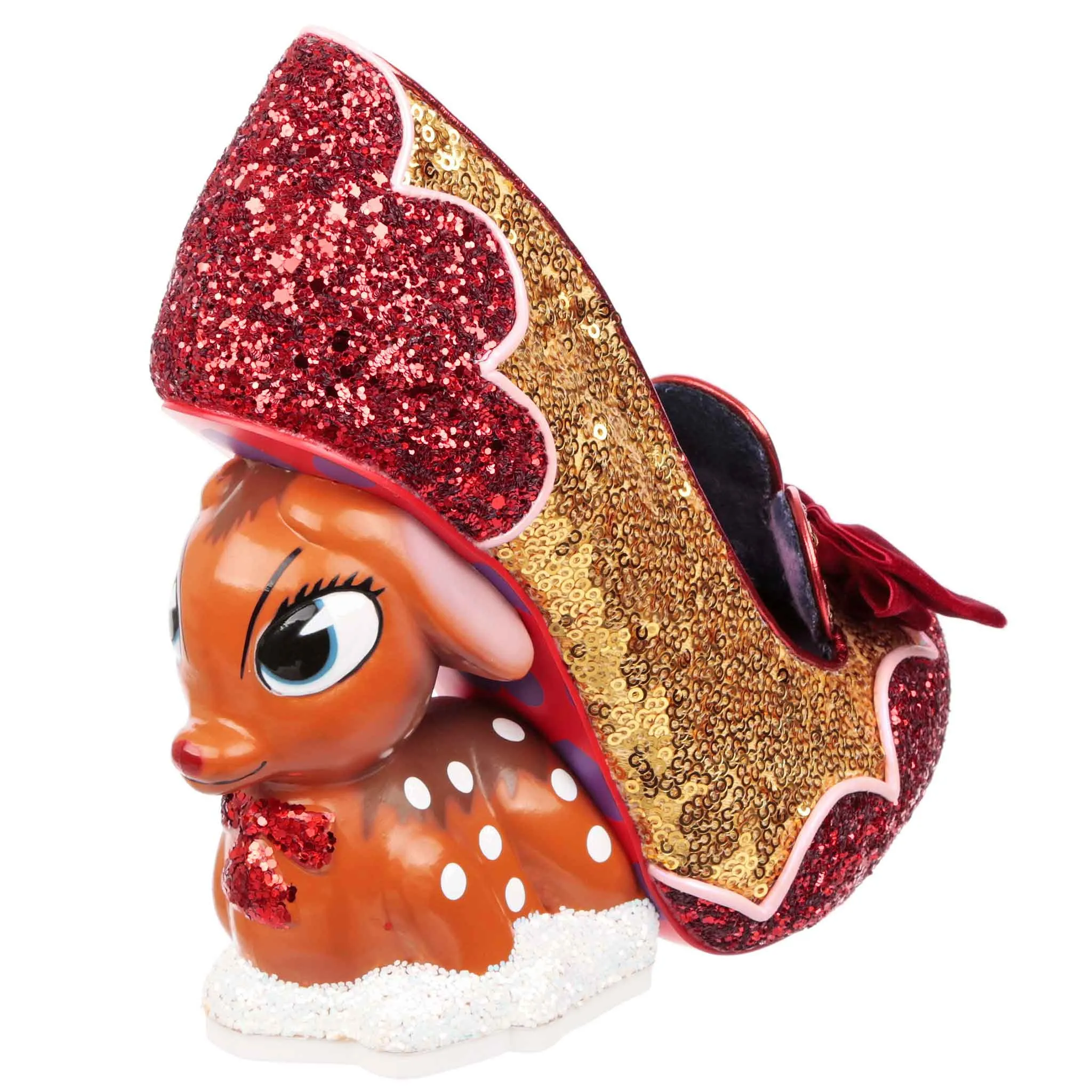 Irregular Choice Womens Looks Like Rain Dear High Heel - Red