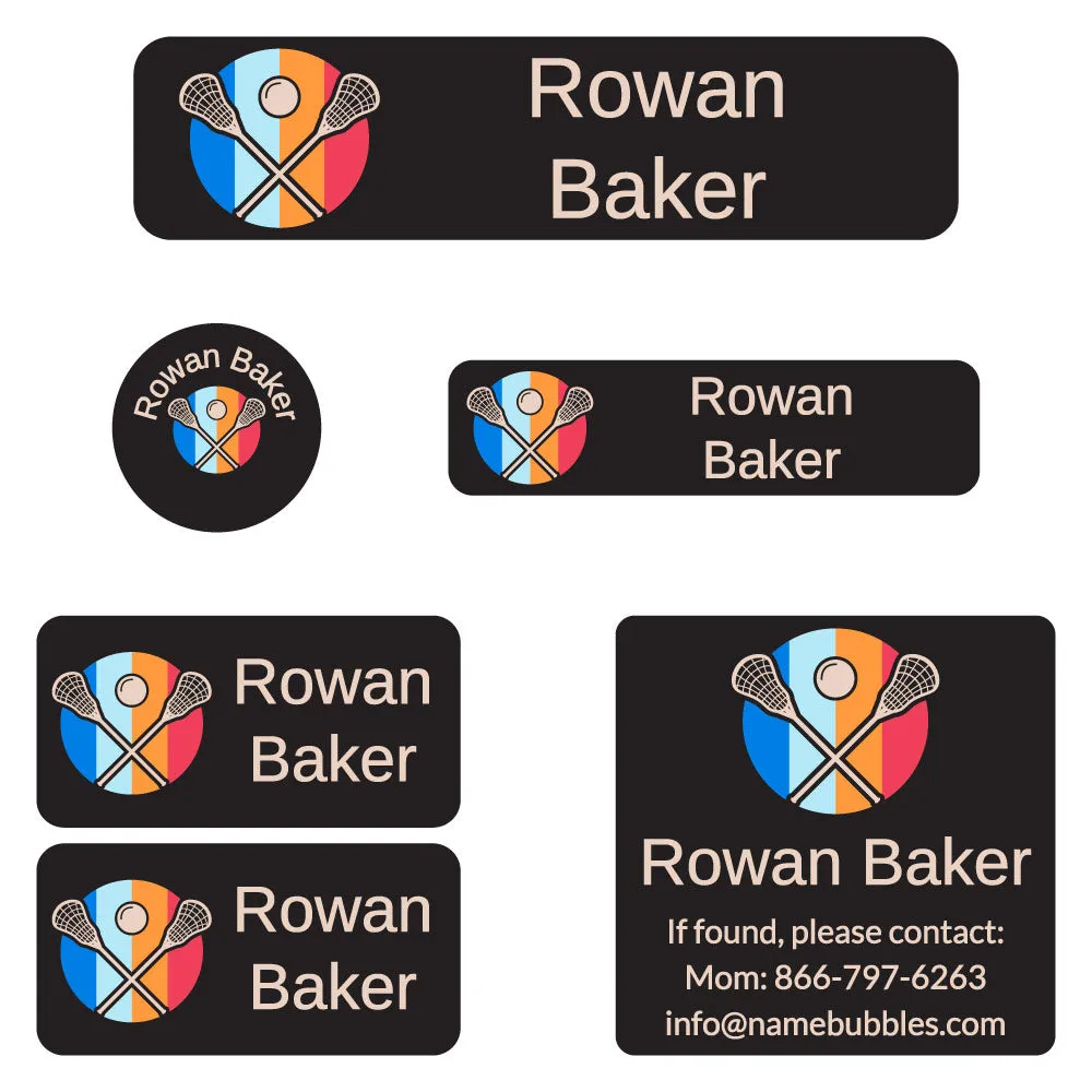 Lacrosse Camp Labels Pack