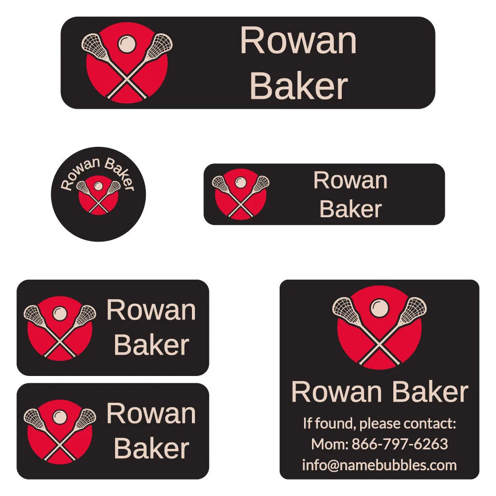 Lacrosse Camp Labels Pack