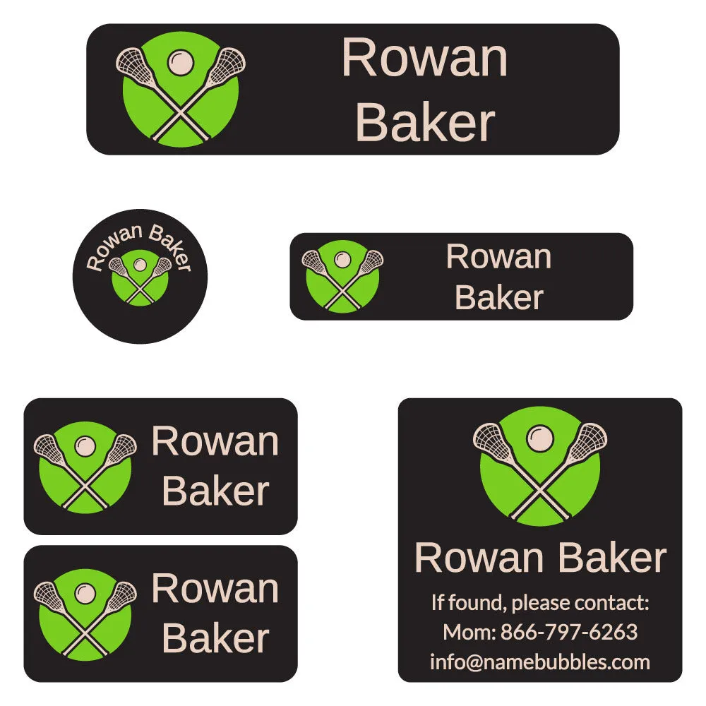 Lacrosse Camp Labels Pack