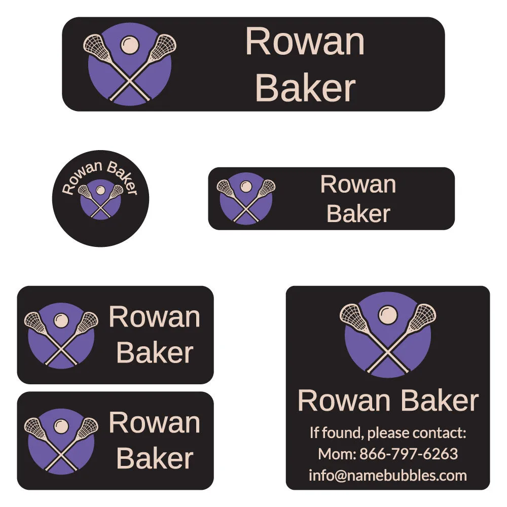 Lacrosse Camp Labels Pack