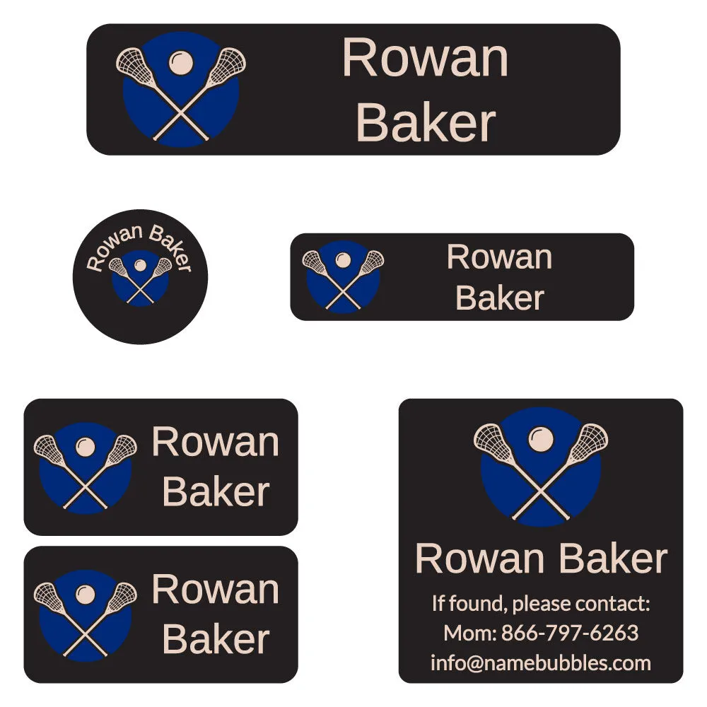 Lacrosse Camp Labels Pack