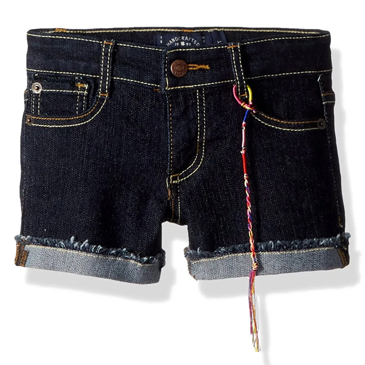 Lucky Brand Girls' 5-Pocket Cuffed Stretch Denim Short