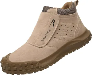 Micoklinlin Steel Toe Welding Shoes for Women Anti-Scald Work Safety Shoes Non-Slip Puncture Proof Work Boots