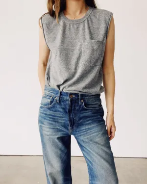 Muscle Tee in P.E. Grey