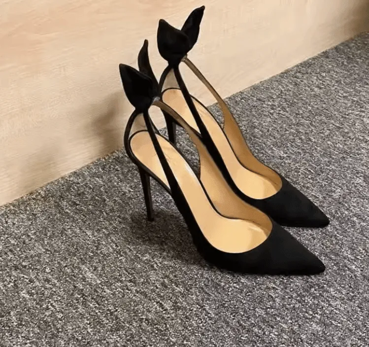 New Women’s Suede High Heels – 2025 Fashion Stiletto Pumps, Office & Party Shoes