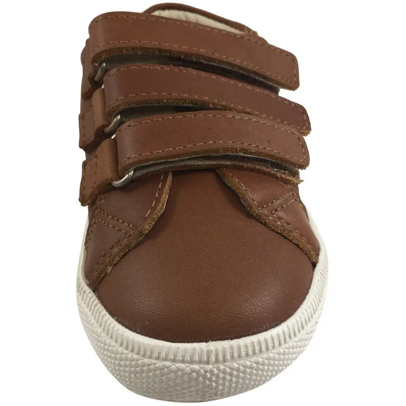 Old Soles Boy's & Girl's 1039 Urban Markert Distressed Tan Leather Sneakers