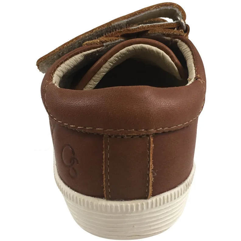 Old Soles Boy's & Girl's 1039 Urban Markert Distressed Tan Leather Sneakers