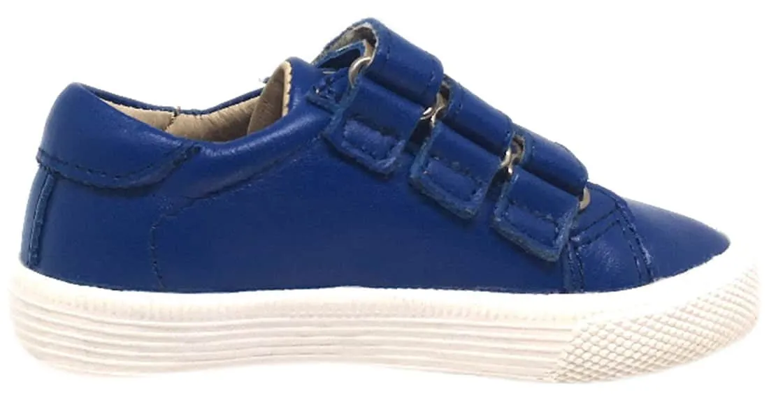 Old Soles Boy's & Girl's Urban Markert Cobalt Blue Leather Sneakers