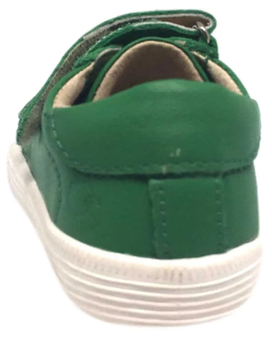Old Soles Boy's & Girl's Urban Markert Green Leather Sneakers