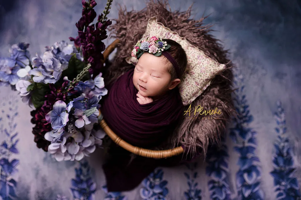 Painted Floral Lavender  - Petite