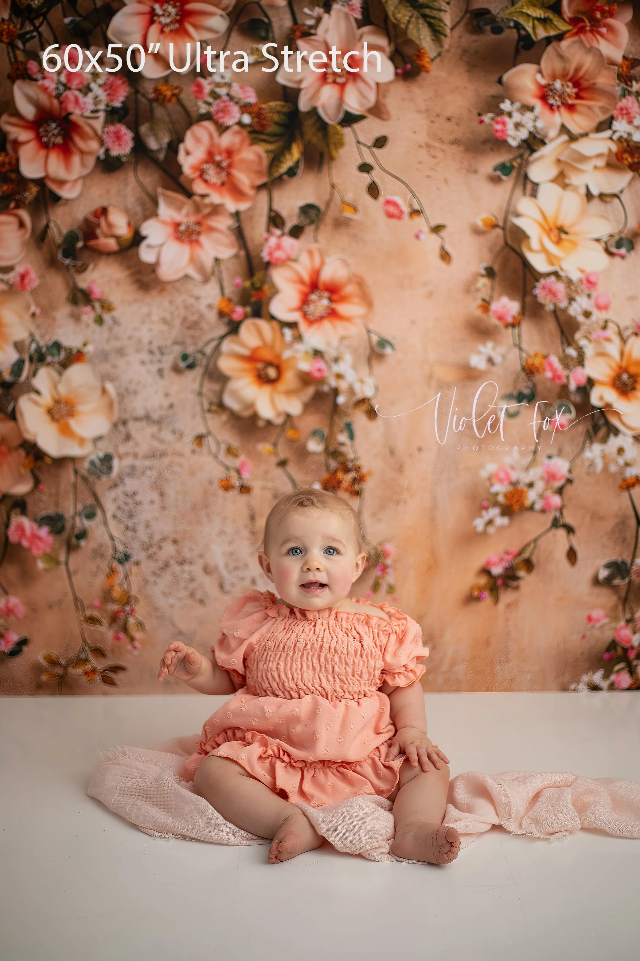 Painted Floral Peach - Petite