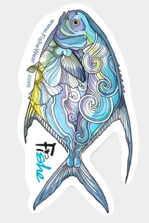 Permit Paradise Sticker