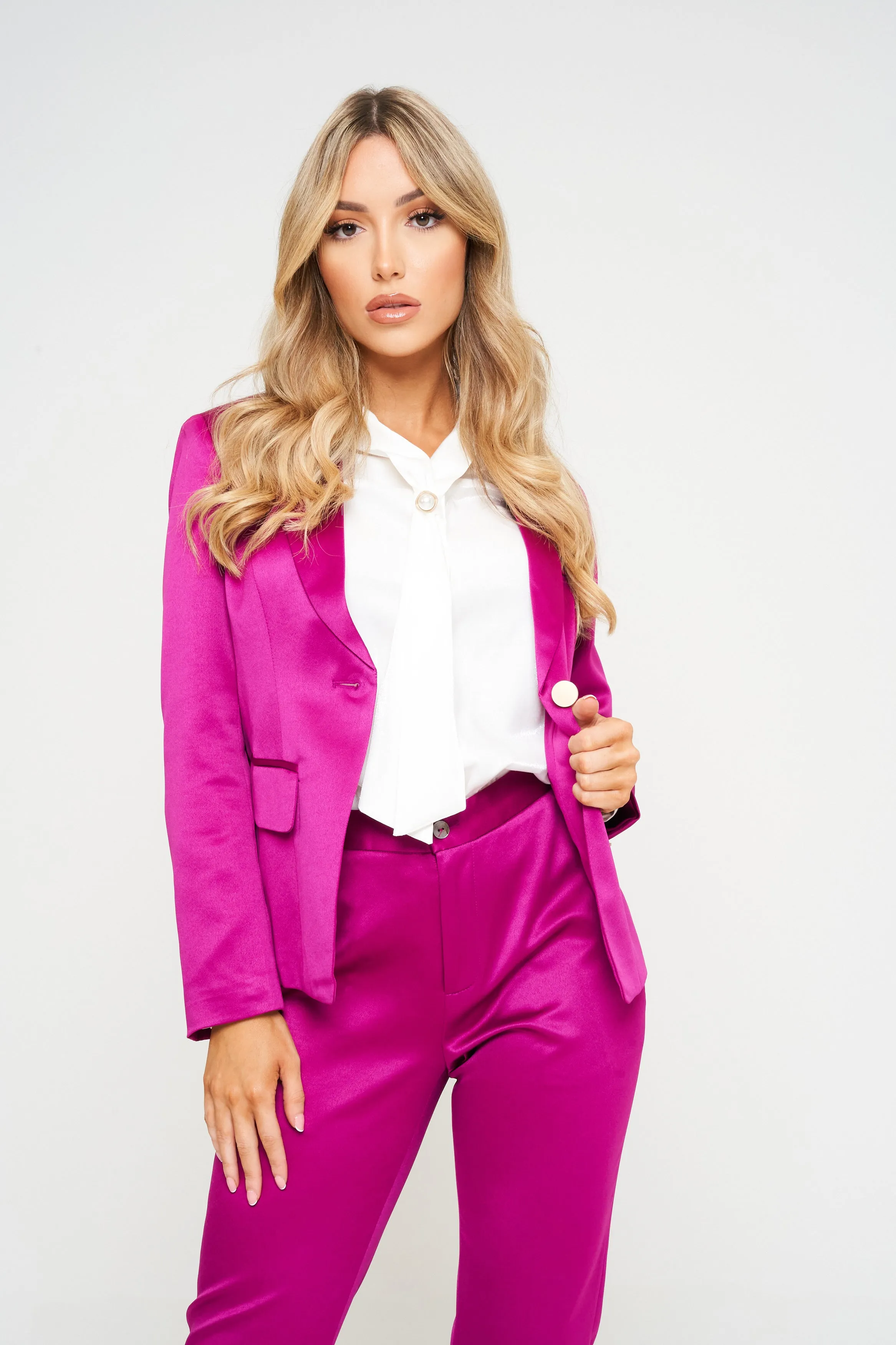 Purple 2-Piece Trouser Suit