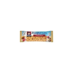 Quaker Oats Foods Breakfast Flats Crispy Snack Bars - Individually Wrapped, No Artificial Flavor, No Artificial Color - Cranberry Almond - 7 oz - 9 / Box