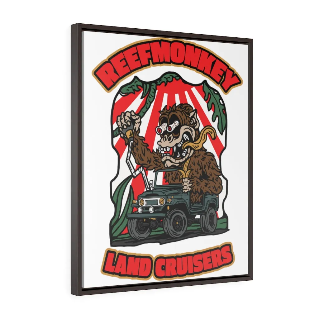 Reefmonkey Rat Fink Style Vertical Framed Premium Gallery Wrap Canvas
