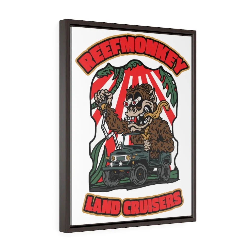 Reefmonkey Rat Fink Style Vertical Framed Premium Gallery Wrap Canvas