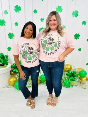 REG/CURVY St. Patrick's Dead Inside But Feelin' Lucky Graphic