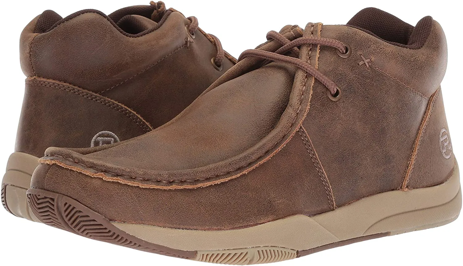 Roper Mens Clearcut Swifter Sole Vintage Leather Hiking Shoes