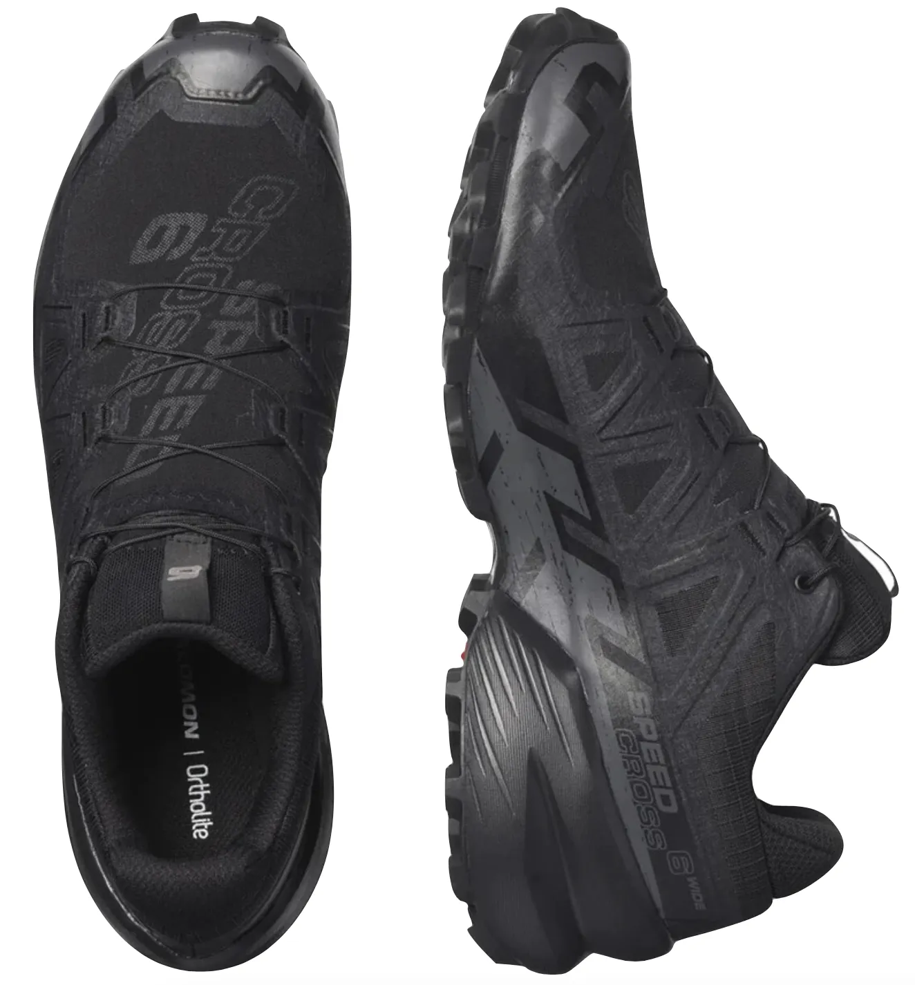 Salomon Speedcross 6 Mens WIDE (Black/Black/Phantom)