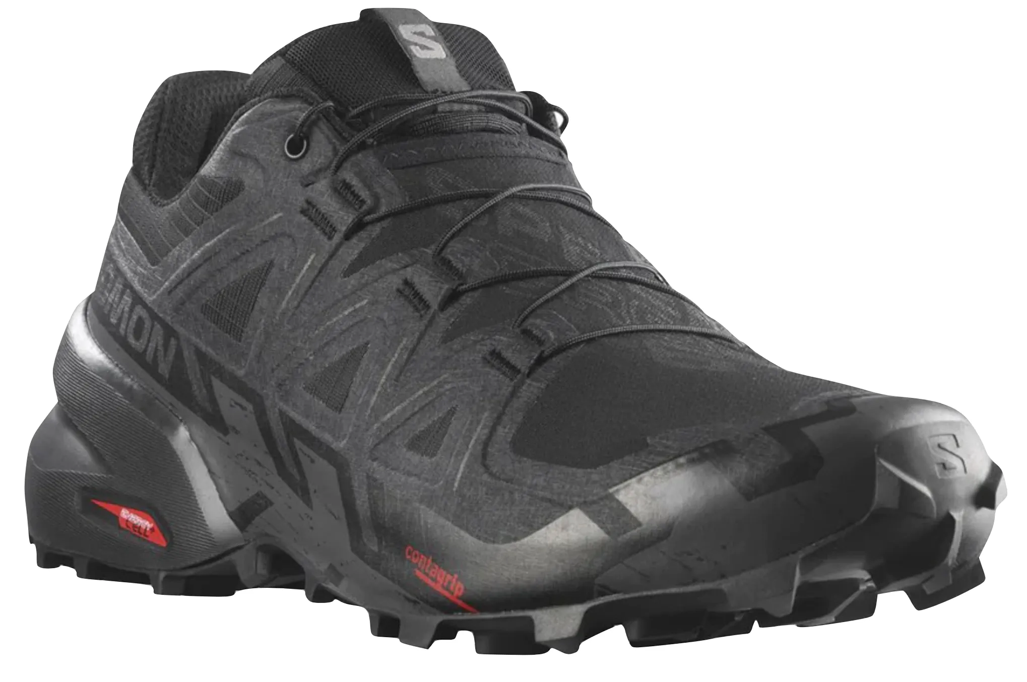 Salomon Speedcross 6 Mens WIDE (Black/Black/Phantom)