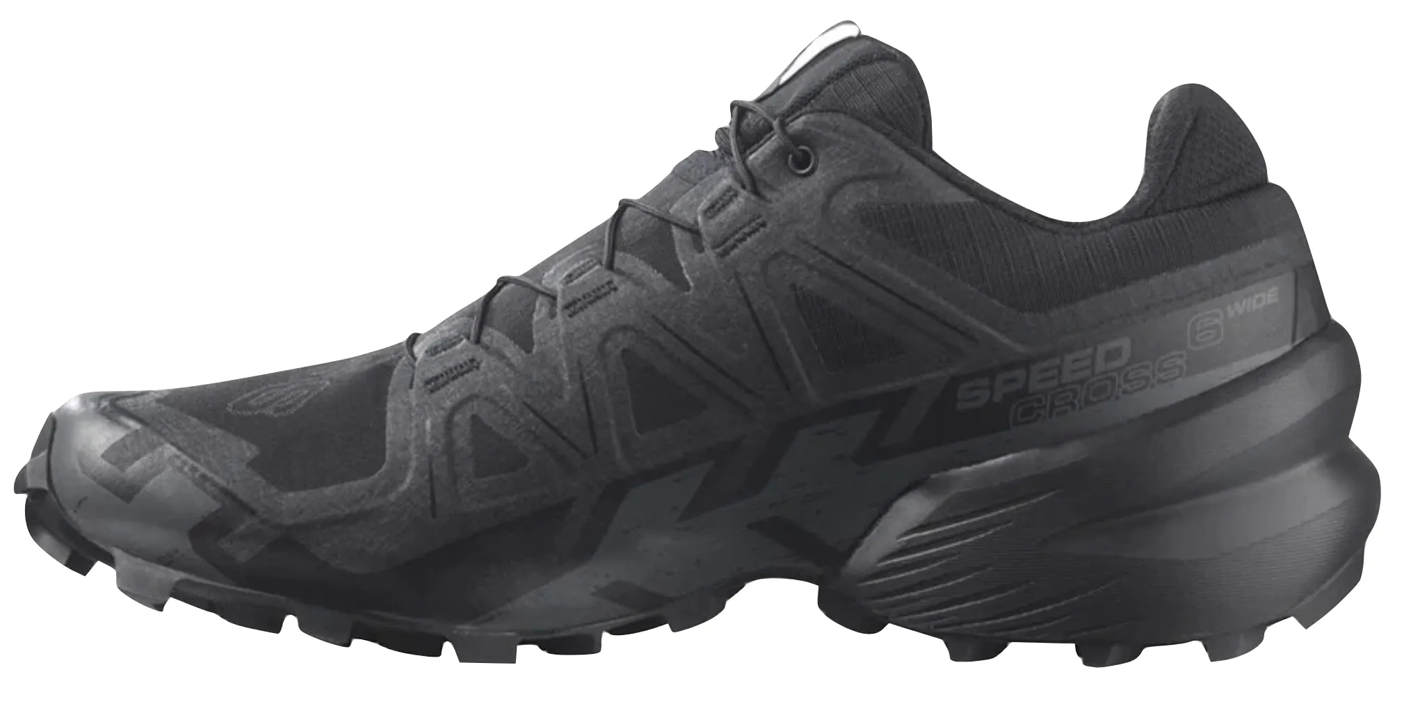 Salomon Speedcross 6 Mens WIDE (Black/Black/Phantom)