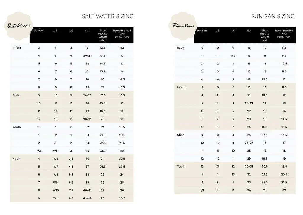 Saltwater Sandals - Original White