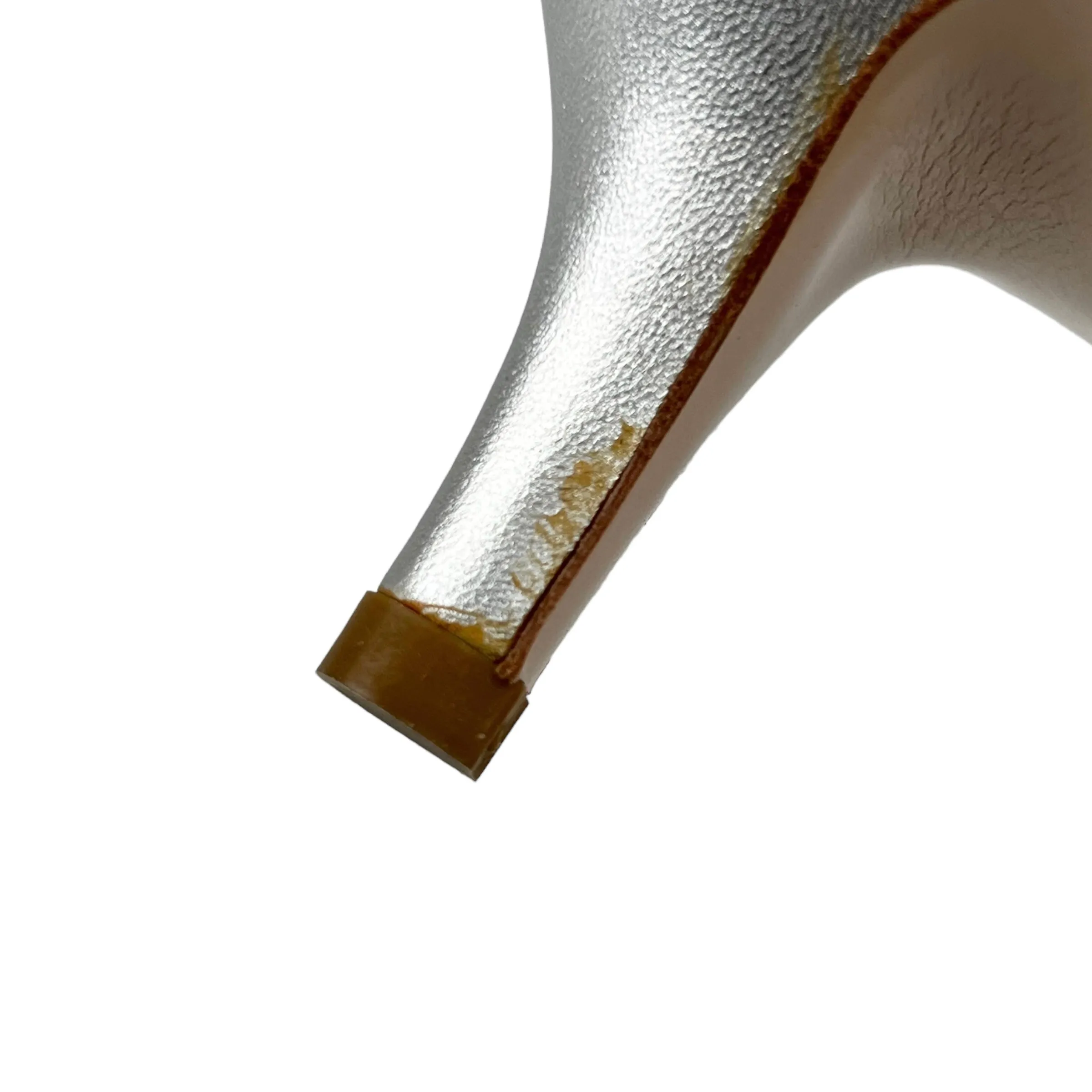 Salvatore Ferragamo Argento 'Daren' Leather Sandals