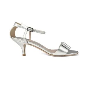 Salvatore Ferragamo Argento 'Daren' Leather Sandals