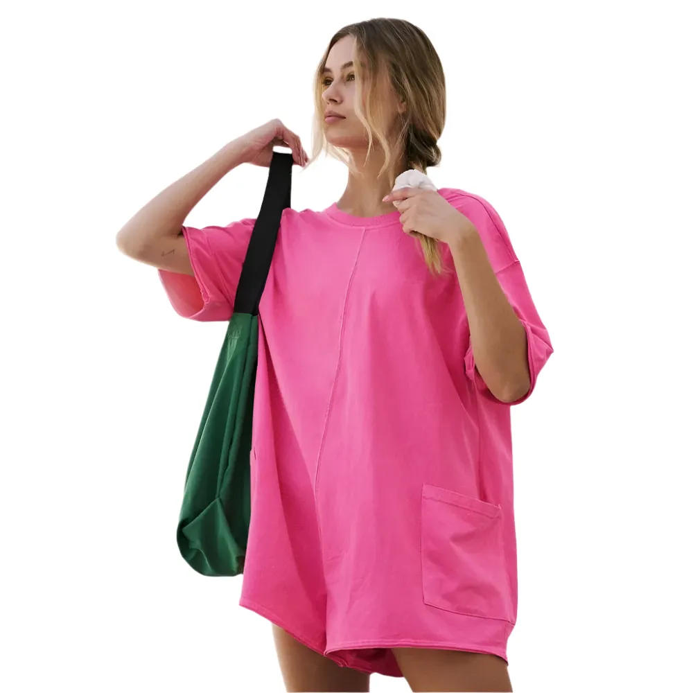 Sophie – Lässiger Oversized T-Shirt-Romper für Damen